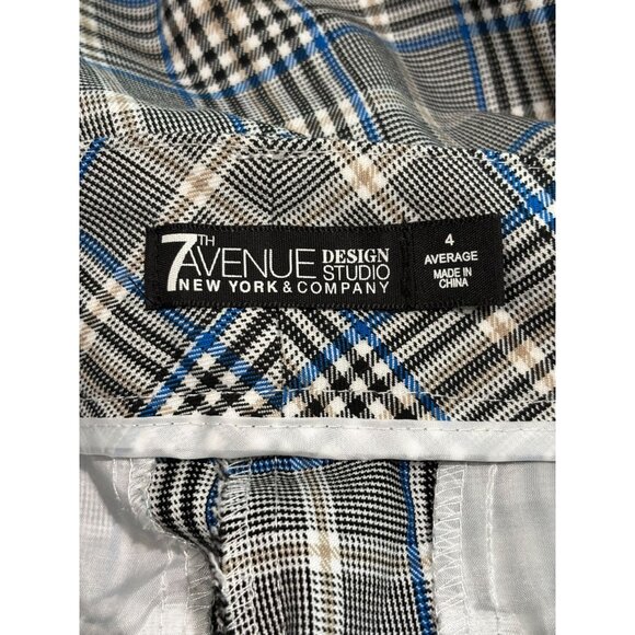 7th Avenue Design Studio Plaid Pants Size 4 Average - Picture 3 of 12
